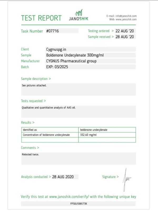 Testosterone Undecylenate (Cygnus Pharma) (3000mg) – Bild 2